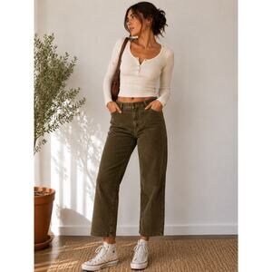 Vintage Woolrich Dark Loden Corduroy Pants Size 8